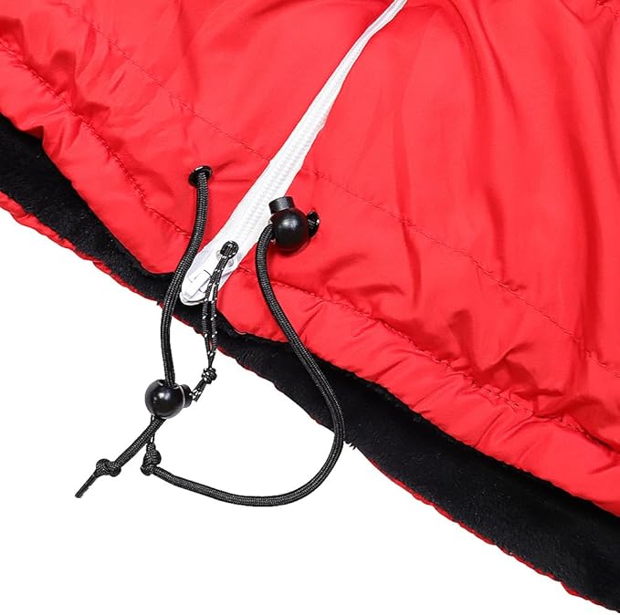 Thermotuff Wearable Sleeping Bag with Dual Hoodie, Zippered Arm Holes, Pockets & Adjustable Drawstring - Ideal for Camping, Cold Weather Hiking, and Stadium Sak Blanket
