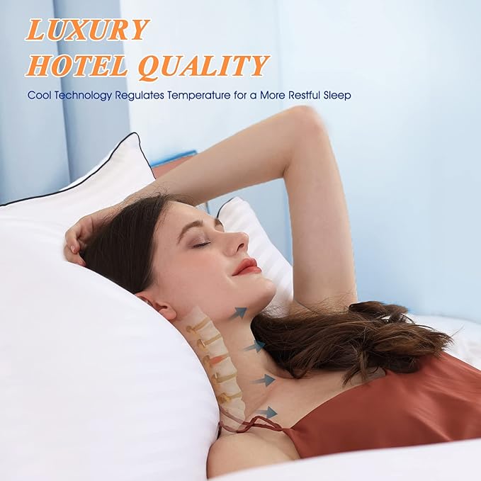 Decorative Throw Pillows Inserts 26x26 for Bed or Couch- Euro Size, Set of 2- Luxury Hotel Quality with Premium Soft & Supportive Down Alternative Filled
