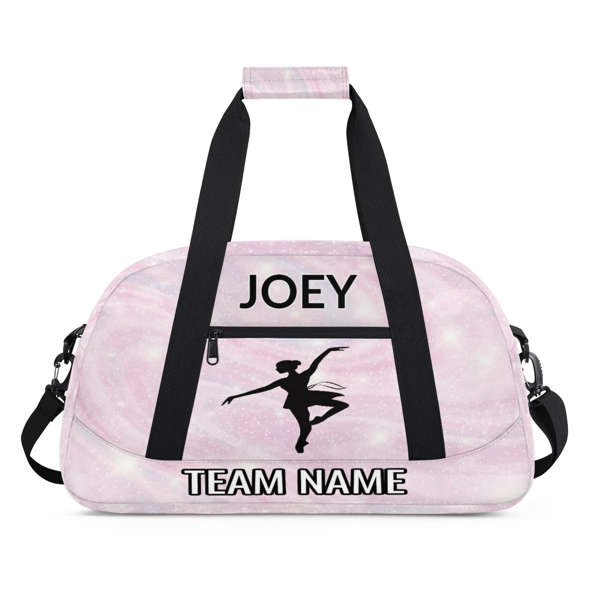 Voloreju Customize Dance Bag for Girl Personalized Kids Gym Bag Ballet Sports Bags with Name Team Name