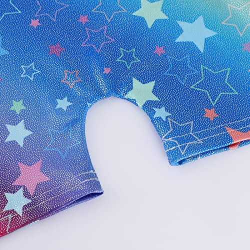 Belovance Leotards for Girls Gymnastics 3t 4t Toddler Child Athletic Sleeveless Dance Outfit Colorful Stars Gymnastic Biketard (Stars, 3-4 Years)