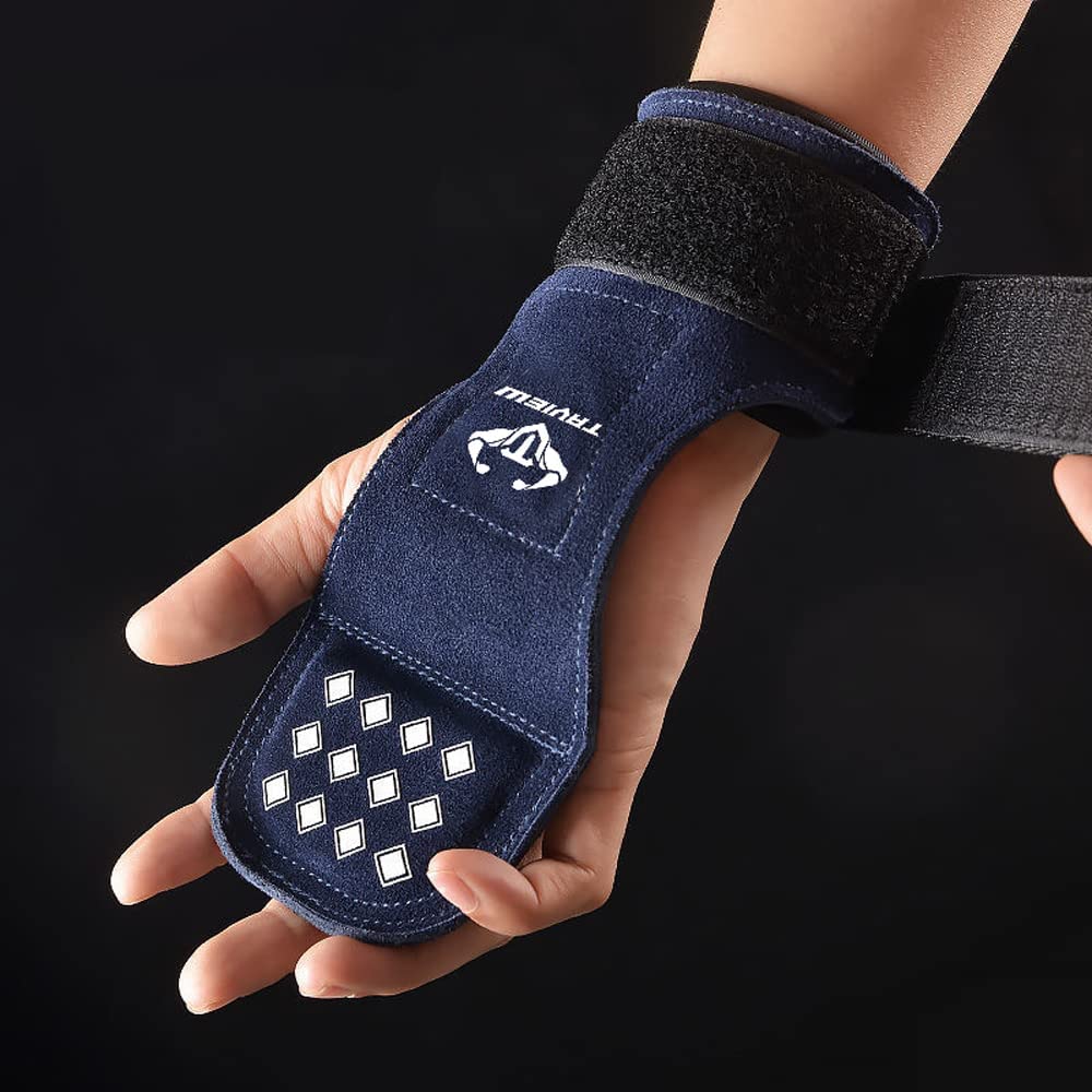 TAVIEW Weight Lifting Wrist Hooks Straps for Maximum Grip Support - Deadlift Gloves and Grip Pads Alternative in Fitness Gym Power Training Like Pull Up Deadlifting & Shrugs