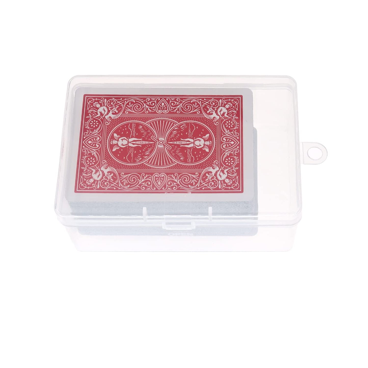 Plastic UNO Card Case Holder Designed for 112Pcs Classic Mattel UNO Card Game, High Capacity Playing Card Case Box Storage (NO Cards) (Set of 2)