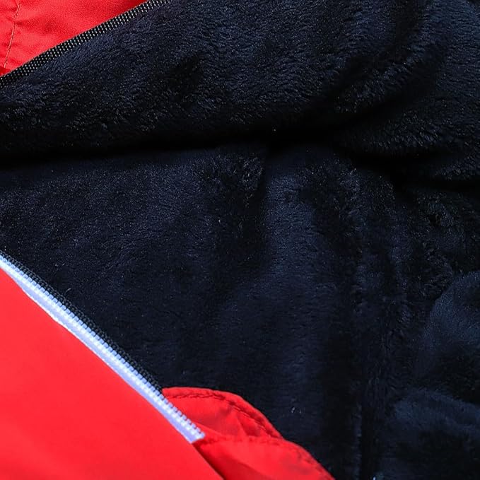 Thermotuff Wearable Sleeping Bag with Dual Hoodie, Zippered Arm Holes, Pockets & Adjustable Drawstring - Ideal for Camping, Cold Weather Hiking, and Stadium Sak Blanket