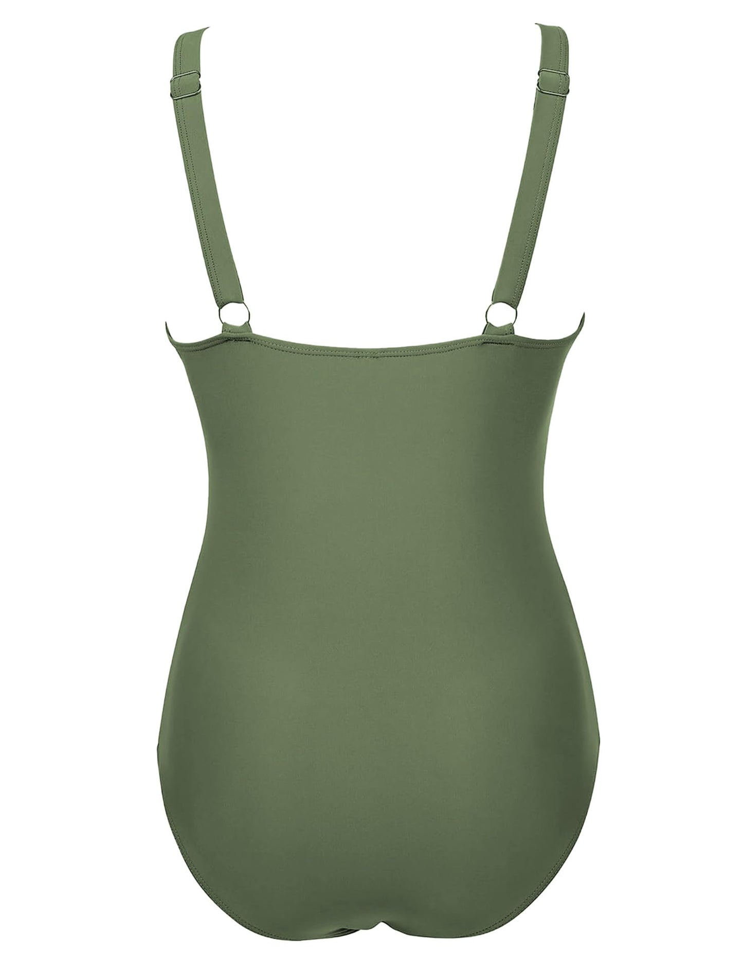 Buauty Womens One Piece Swimsuits Tummy Control Bathing Suits Mesh swim suits full coverages hapewea swimsuits for Women 2024 Army Green