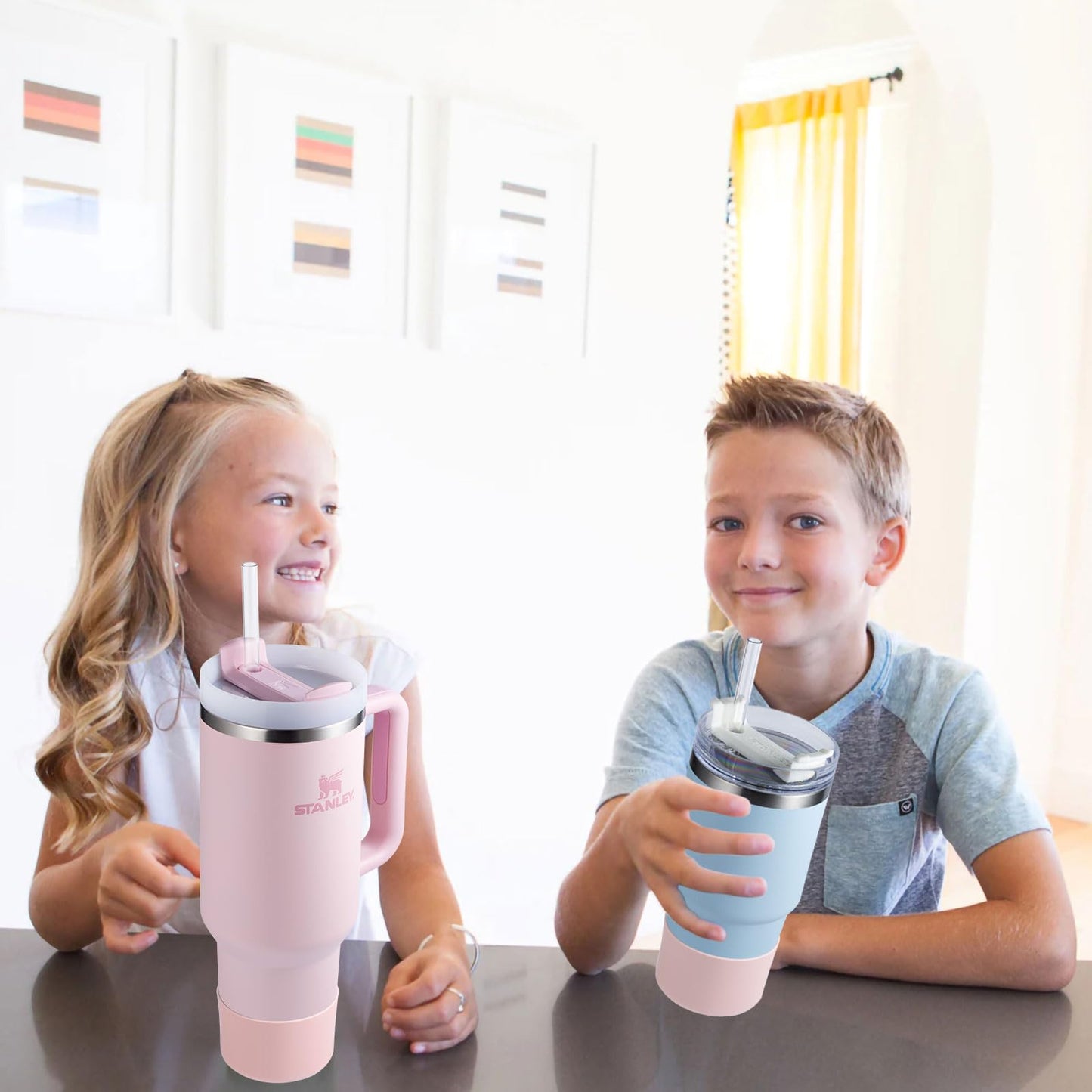 Boot for Hydro Flask 12-24OZ Water Bottle/Stanley Tumbler 40OZ, Bottom Boots for Hydroflask Sports Water Bottles, Silicone Bottom Cover Sleeve (Pink Dusk, Fits Stanley Cups + Hydro 12-24 oz)