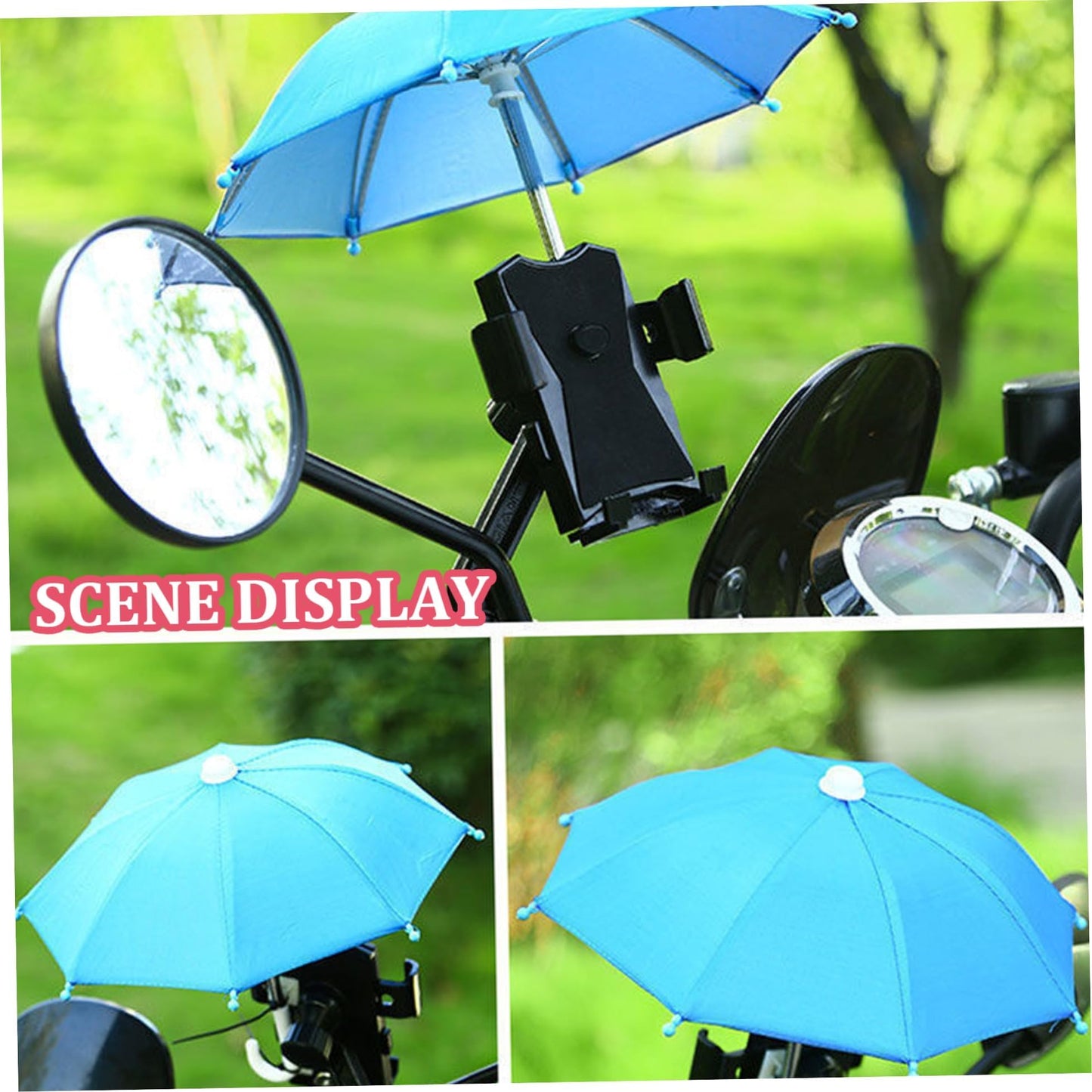 UV Protection Phone Umbrella for Sun, Cell Phone Umbrella Sun Shade, Universal Adjustable Phone Umbrella Suction Cup Stand, Phone Umbrella for Sun (D)