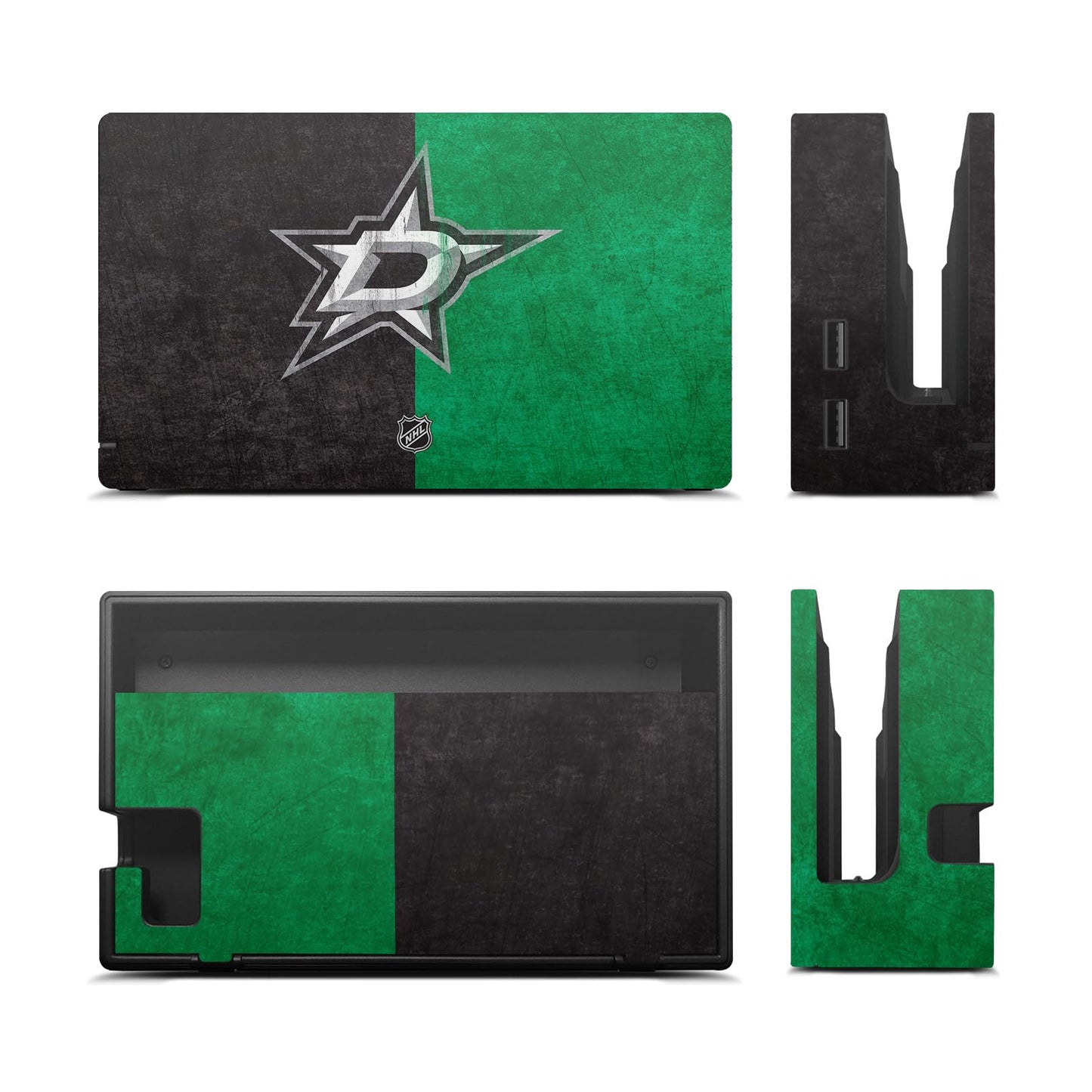 Head Case Designs Officially Licensed NHL Half Distressed Dallas Stars Vinyl Sticker Gaming Skin Decal Cover Compatible with Nintendo Switch Console & Dock & Joy-Con Controller Bundle