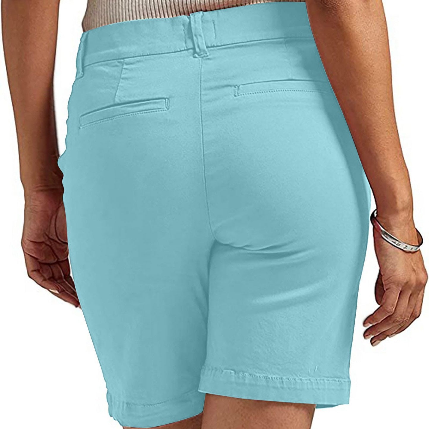 Aboser Workout Shorts Women,Shorts for Women Twill Stretch Sweatshorts Baggy Elastic Waisted Sweatshort Baggy Lounge Short Pants with Pockets,Prime of Day Savings,Sky Blue,XX-Large