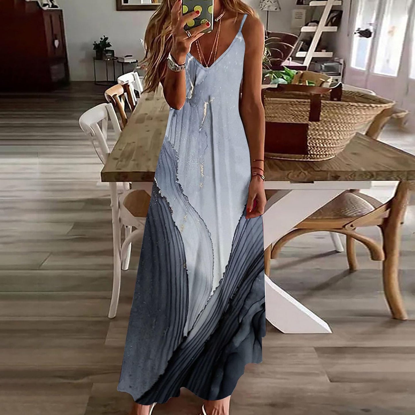 womens summer clothes,maxi dresses for women 2024 summer sundress v-neck sleeveless bohemian long dress casual spaghetti strap sundresses prime clearance items today only