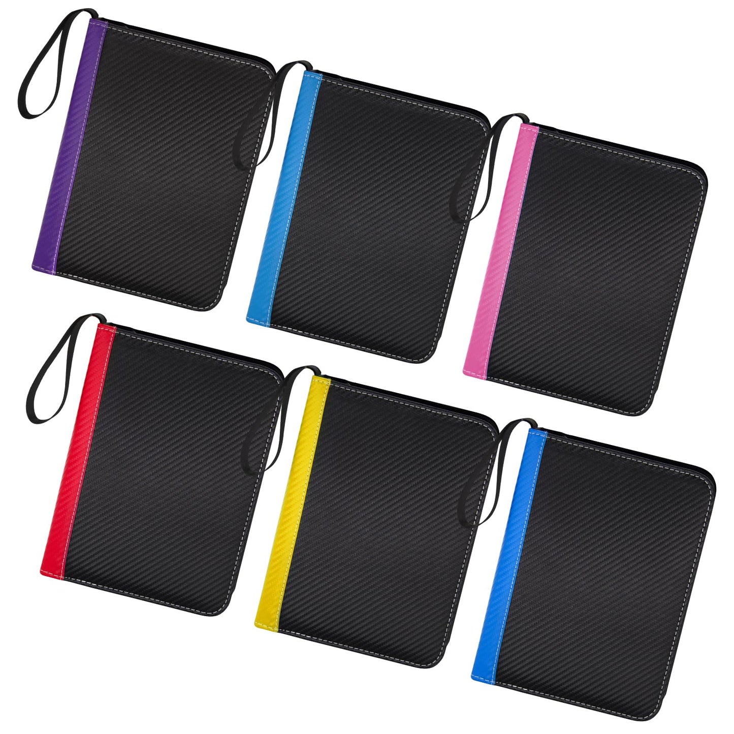 MaoKea Card Binder For Card 4-Pocket Sleeves with 440 Cards Holder,Game Collection Binder Card Holder Of Fit for TCGcard album,game card Yugioh Trading Sports Cards (Yellow and black)