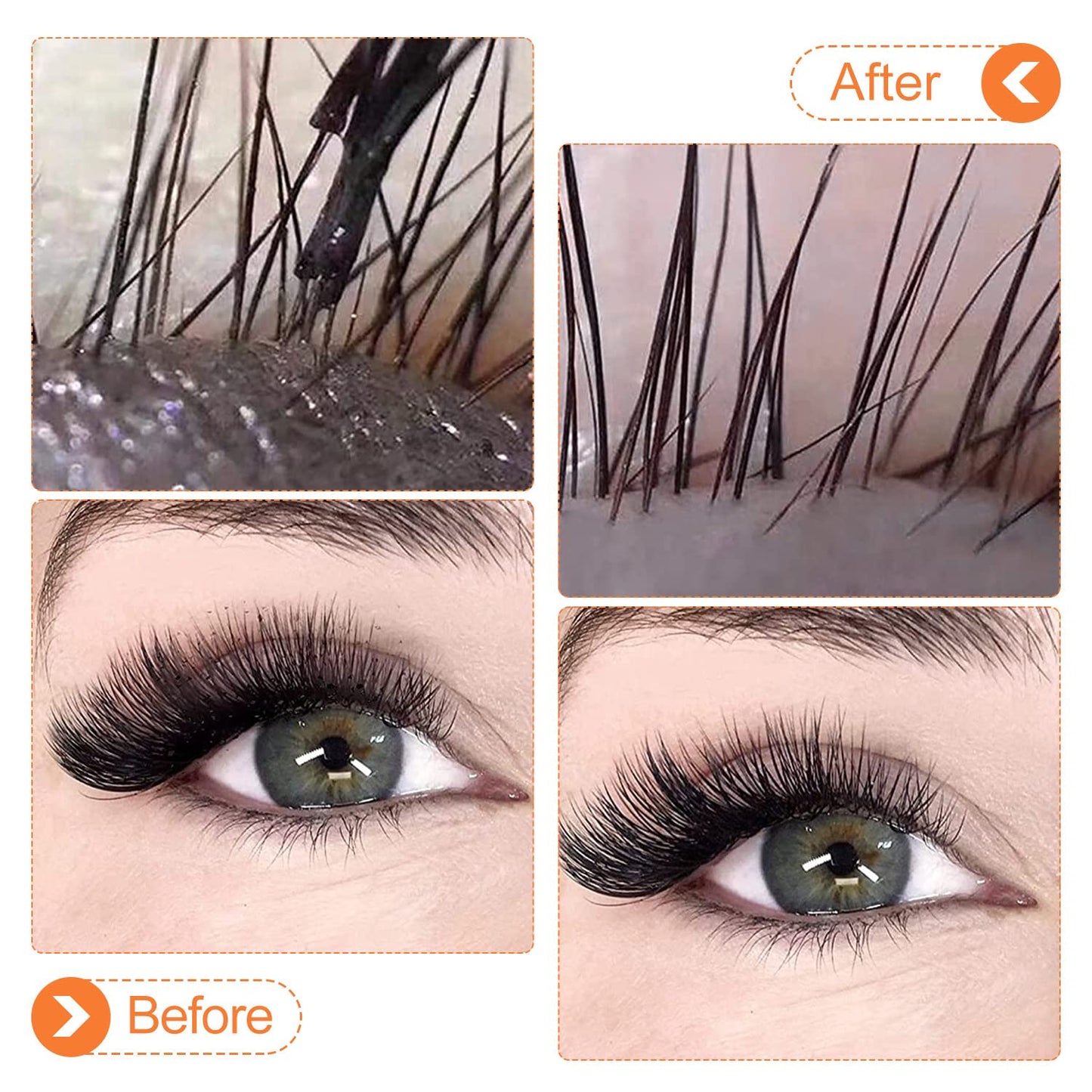 ACTROL Eyelash Cleanser Concentrate 100ml Tangerine Professional Lash Shampoo Foaming Cleanser Paraben & Sulfate Free Non-lrritating Wash for Extensions Lashes with Salon Home Care-Makes 20 Bottles