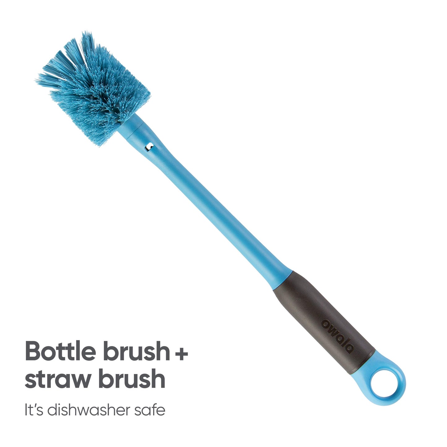 Owala 2-in-1 Water Bottle Brush Cleaner and Water Bottle Straw Cleaner Brush & Silicone Water Bottle Boot, Anti-Slip Protective Sleeve for Water Bottle