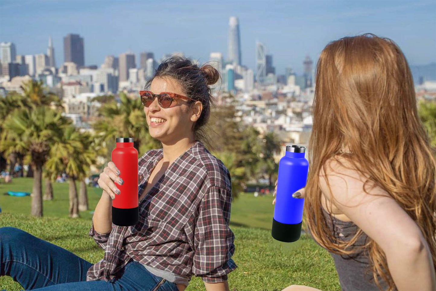 Boot for Hydro Flask 12-24 OZ Water Bottle/Stanley Tumbler, Bottom Boots for Hydroflask Sports Water Bottles, Silicone Bottom Cover Sleeve (Black, Fits Stanley Cups + Hydro 12-24 oz)