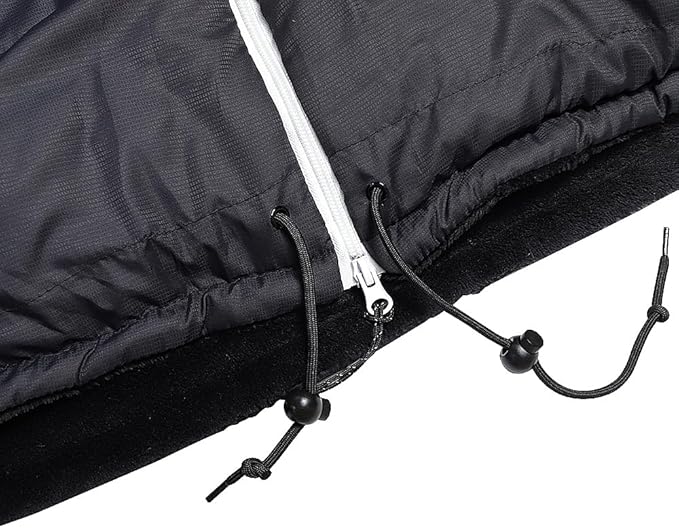 Thermotuff Wearable Sleeping Bag with Dual Hoodie, Zippered Arm Holes, Pockets & Adjustable Drawstring - Ideal for Camping, Cold Weather Hiking, and Stadium Sak Blanket