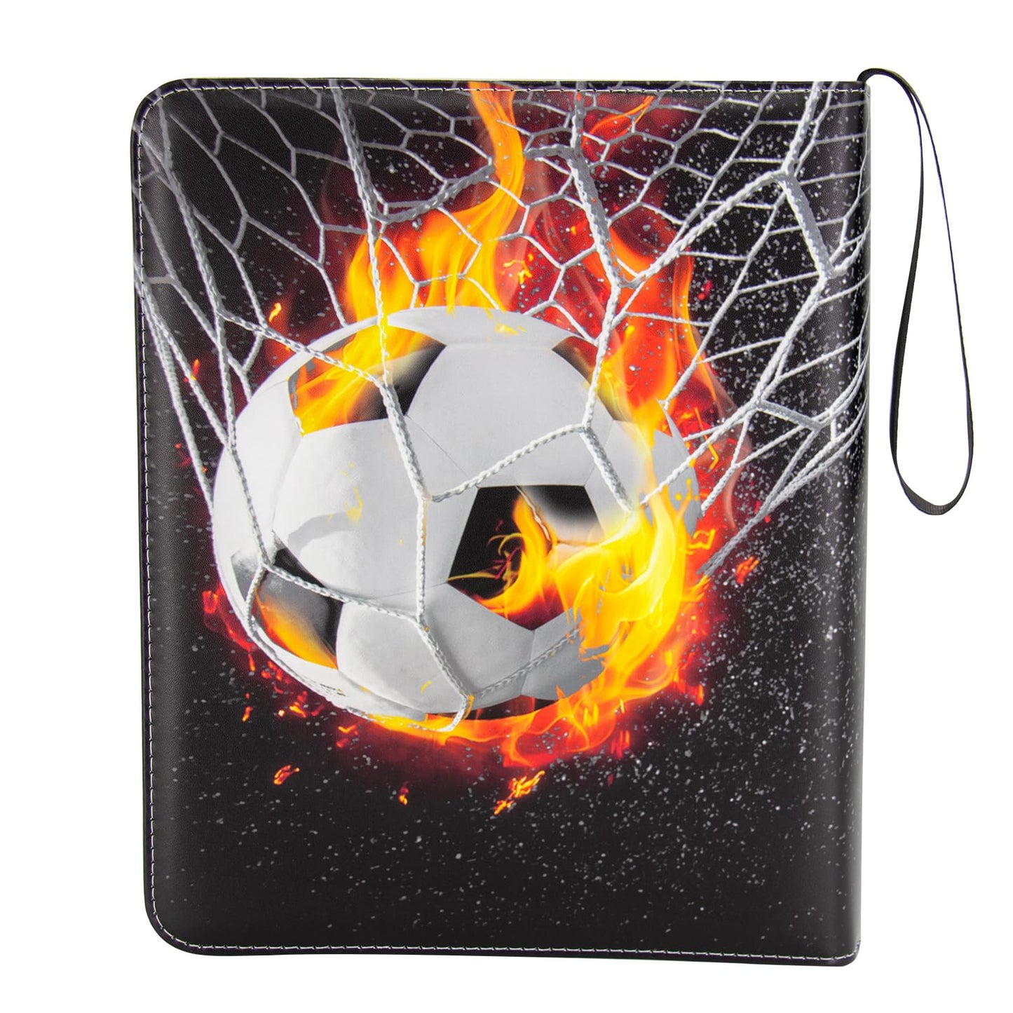 MaoKea Card Binder For Card 4-Pocket Sleeves with 440 Cards Holder,Game Collection Binder Card Holder Of Fit for TCGcard album,game card Yugioh Trading Sports Cards (9 Pocket Football 6)