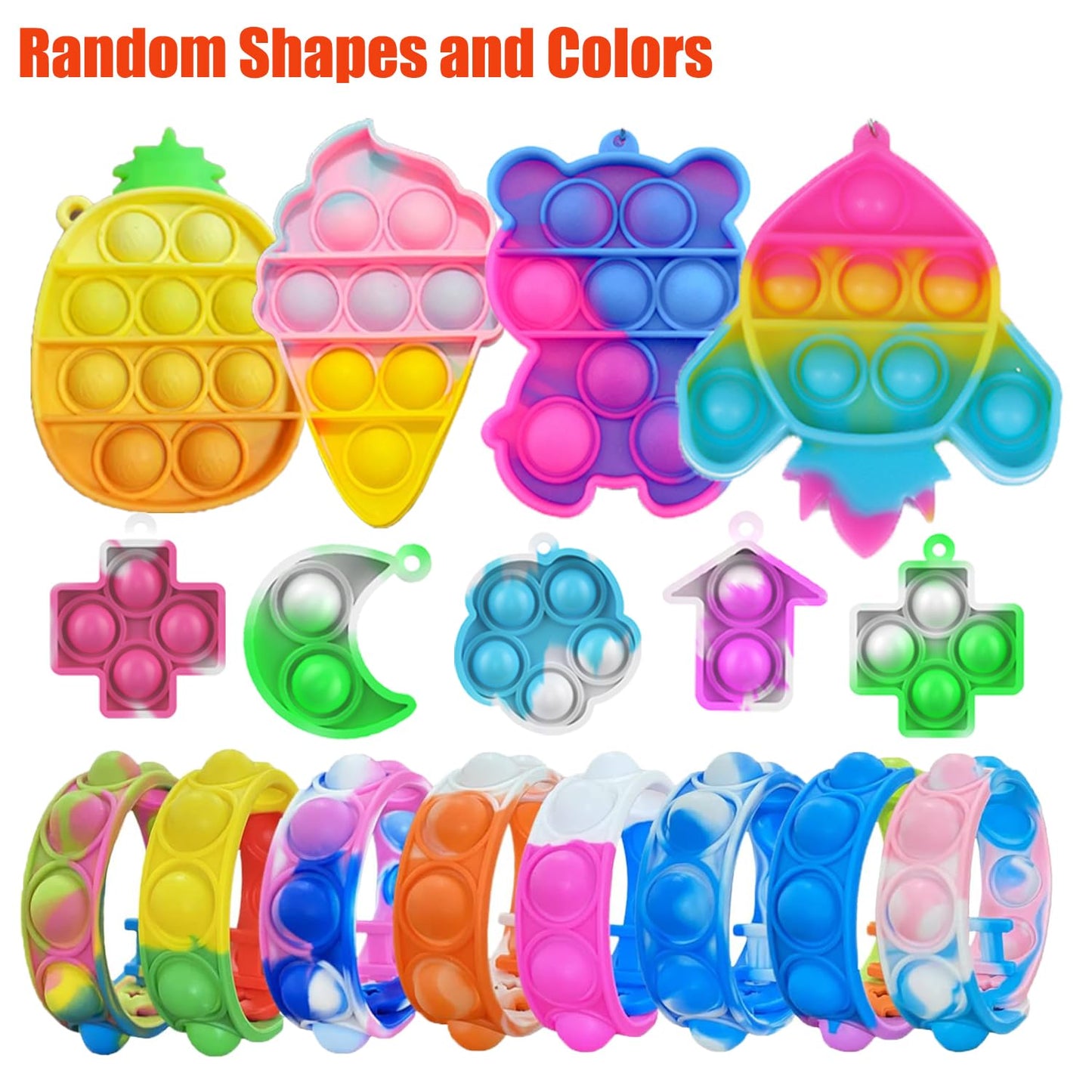 128 Pcs Party Favors for Kids 4-8-12, Fidget Toys, Pinata Stuffers, Treasure Chest Box Toys for Classroom, Goodie Bag Stuffers, Carnival Prize Box Toy for Boys Girls, Easter Egg Filler Gifts Bulk Toys