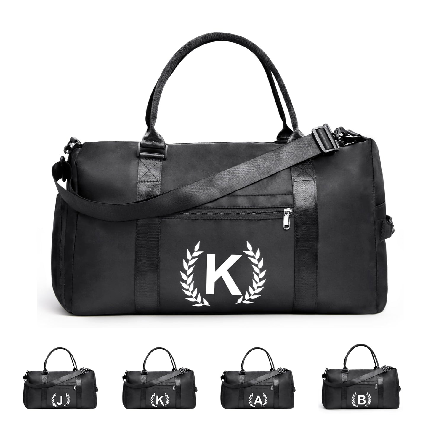 Gym Bag for Women & Men, Fitness Workout Sports Travel Duffle Bag with Wet Pocket & Shoes Compartment, Great Present for Gym Lovers