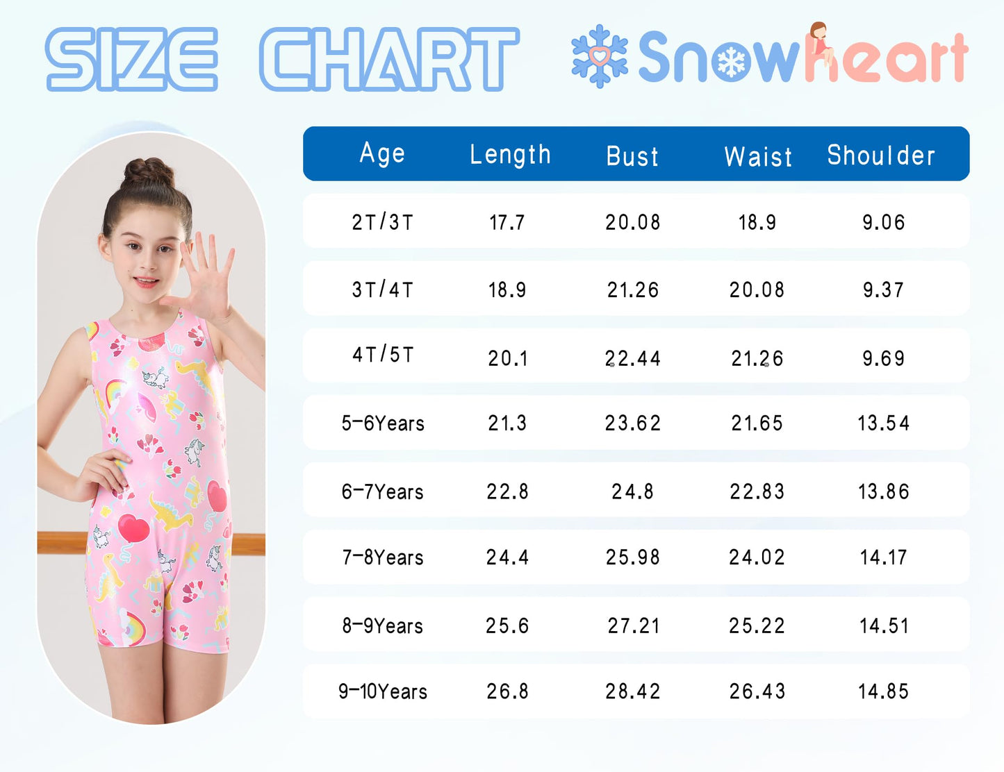 Leotard for Girls Gymnastics Size 6-7 Years Old 2 Pack Metallic Biketards with Shorts