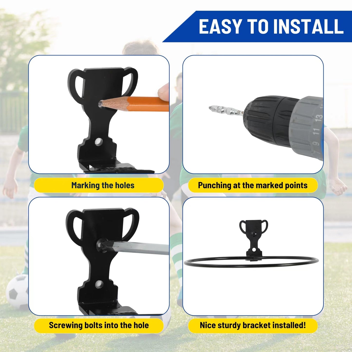 Hawayin Basketball Holder Wall Mount Ball Holder Wall Mount Ball Storage Rack for Display Football Volleyball Soccer basketball wall decor
