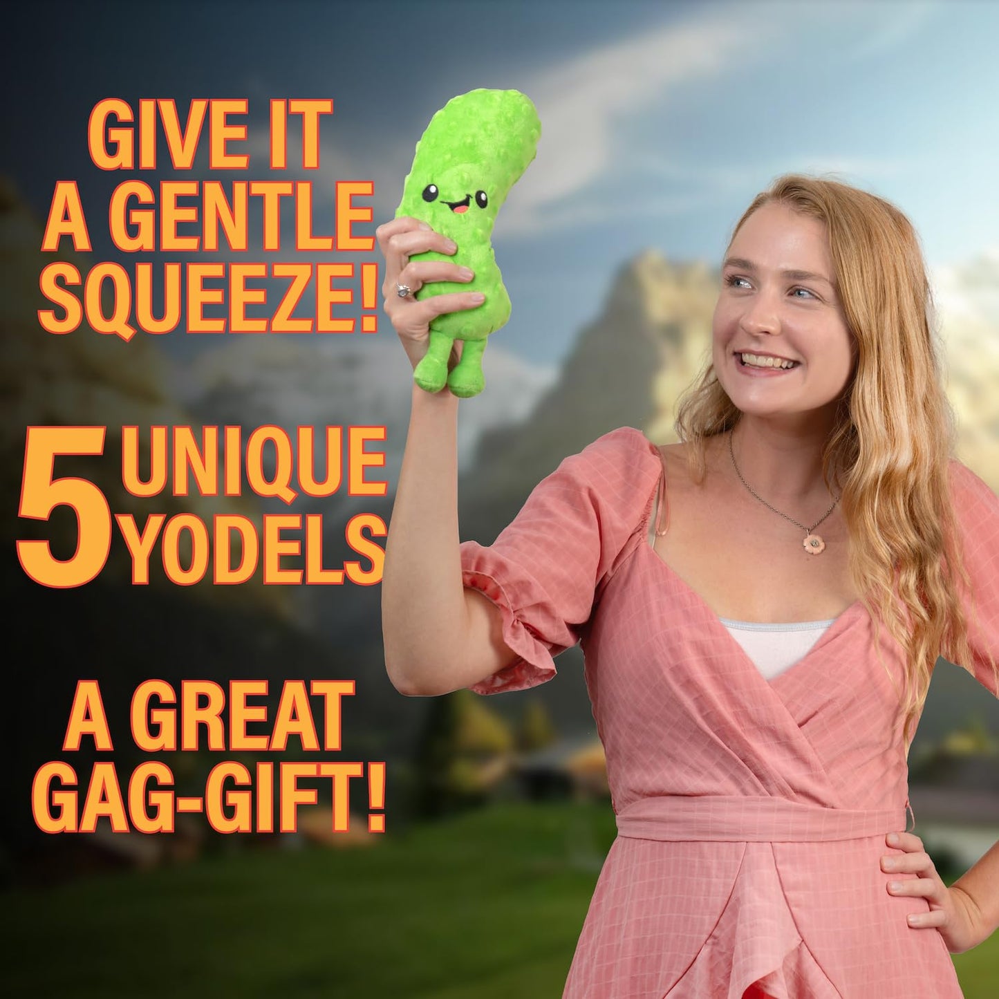Twiddler Toys Yodeling Plush Pickle β 11β Pickle Sings Hilarious Yodels - Funny Gag Gift for Friends and Coworkers