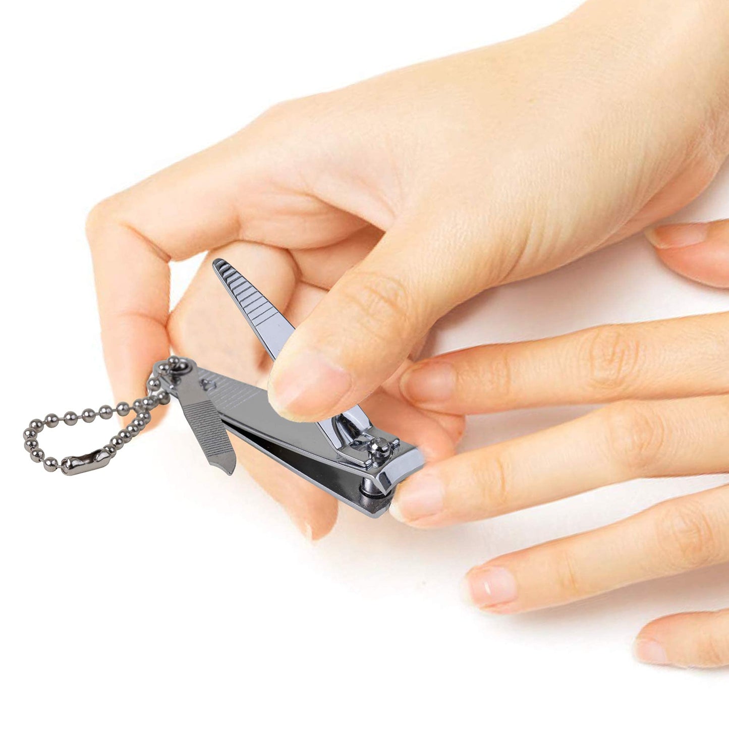 (6 Pack) Toe Nail Clippers Toenail Clippers and Fingernail Clipper Set, Premium Stainless Steel Ultra Sharp Sturdy Curved Edge Cutter Trimmer Finger Nail Clip for Adults Men Women Nail Cleaner