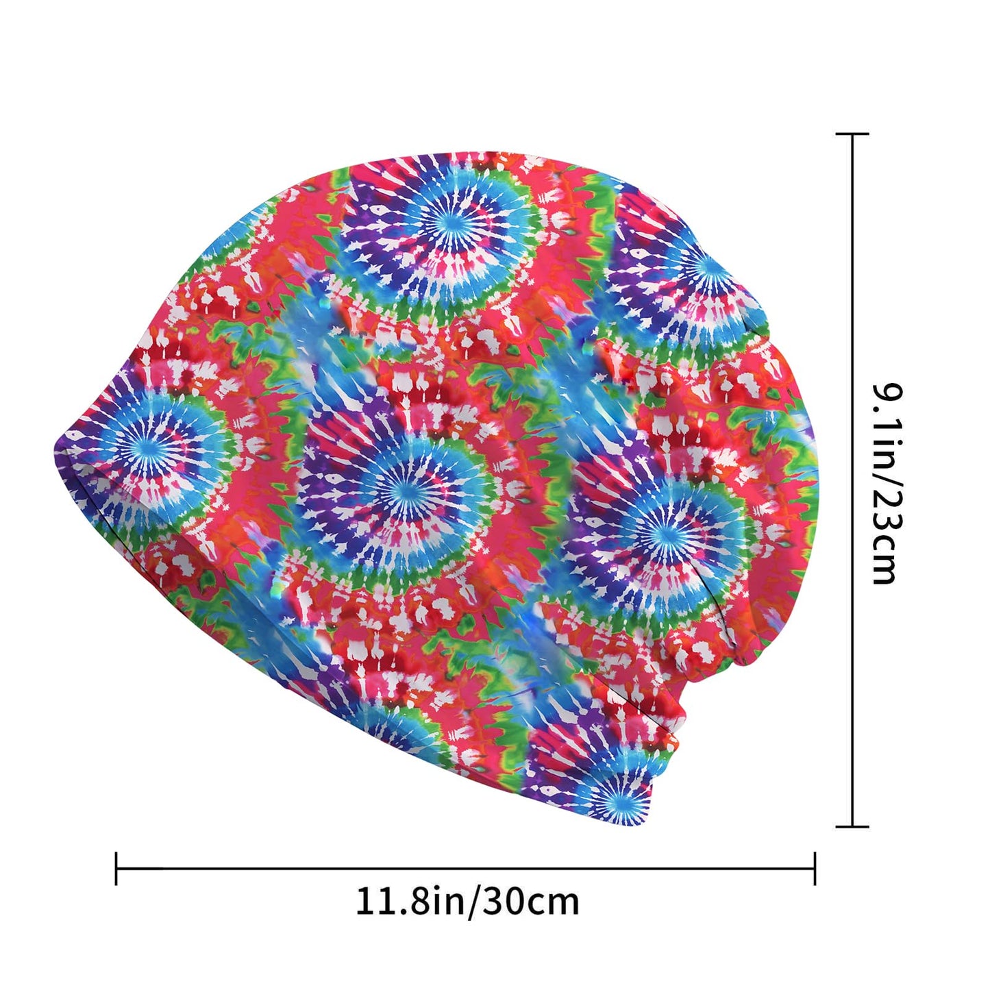 JoUbi Graffiti Tie-Dye Women's Slouchy Beanie Hat Cute Turban Hats Cancer Headwear Caps Baggy Skull Sleep Scarf