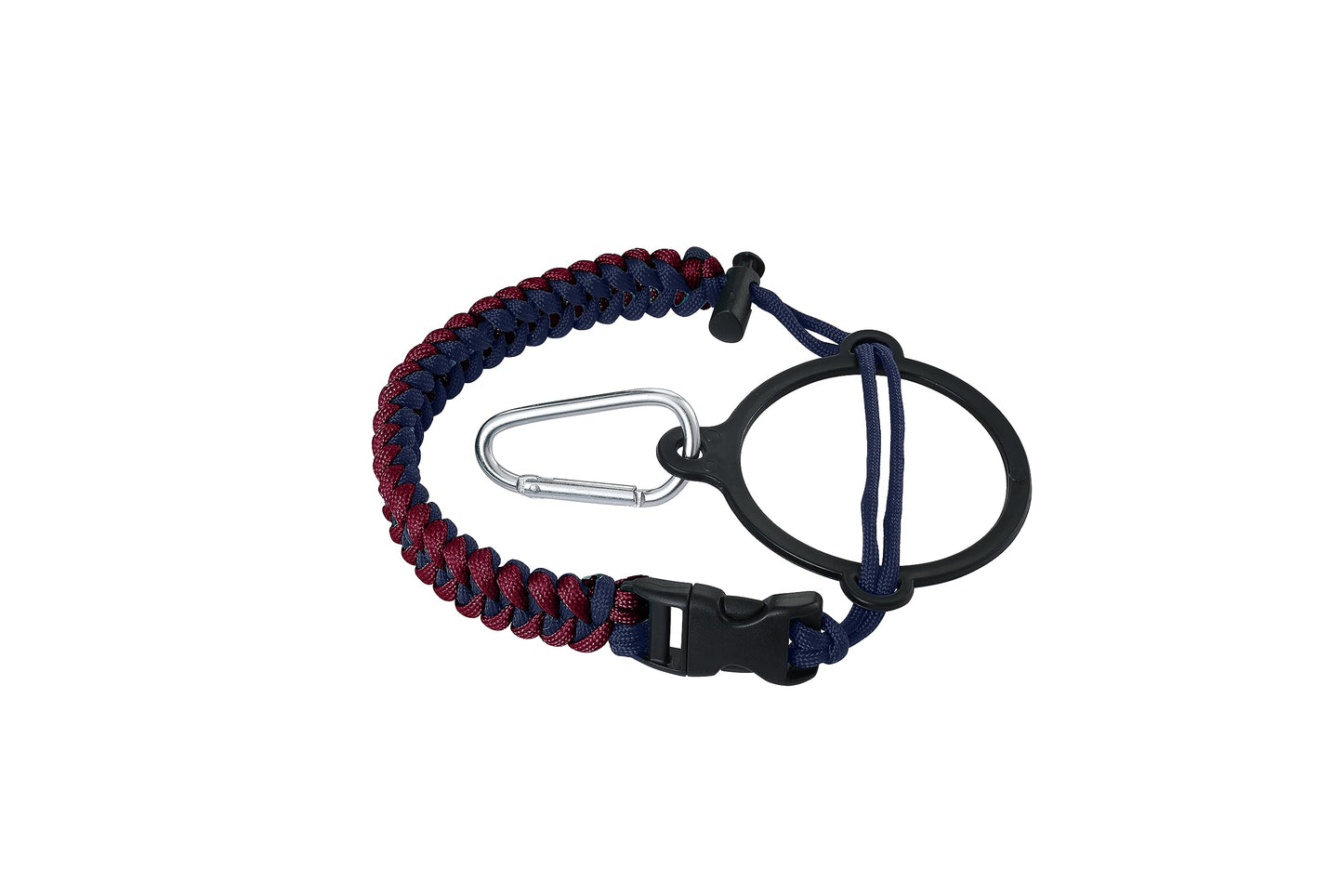 IRON °FLASK Paracord Handle - Fits Wide Mouth Water Bottles - Durable Carrier, Secure Accessories, Survival Strap Cord, Safety Ring, and Carabiner - Seven Core Paracord Bracelet