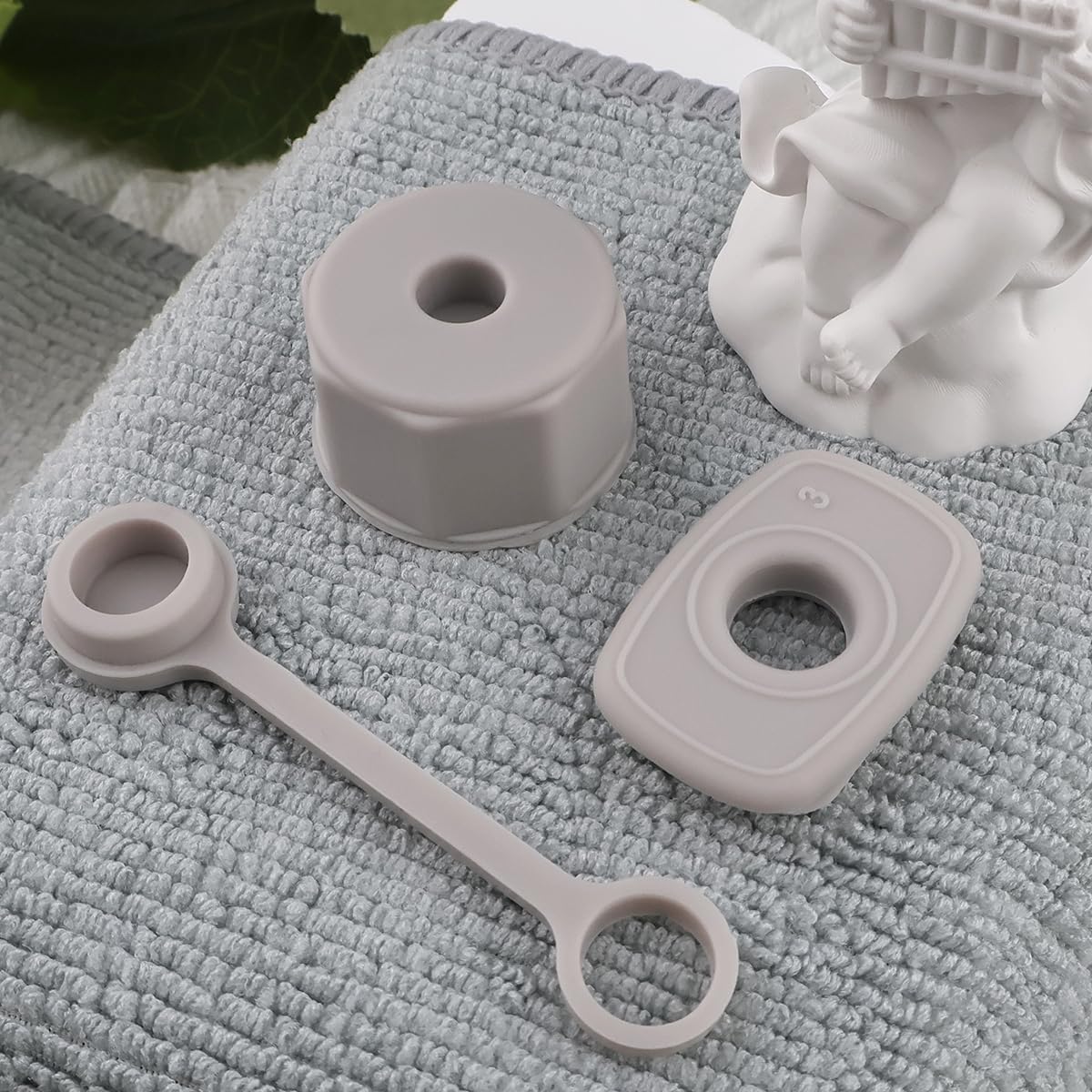 Silicone Spill Stopper Sets for Stanley 40/30 oz Quencher H2.0&1.0 Tumbler with Handle, Cup Accessories with Straw Cover Caps, Leak Stoppers(6Pcs Version 1.0&2.0) (Dune)