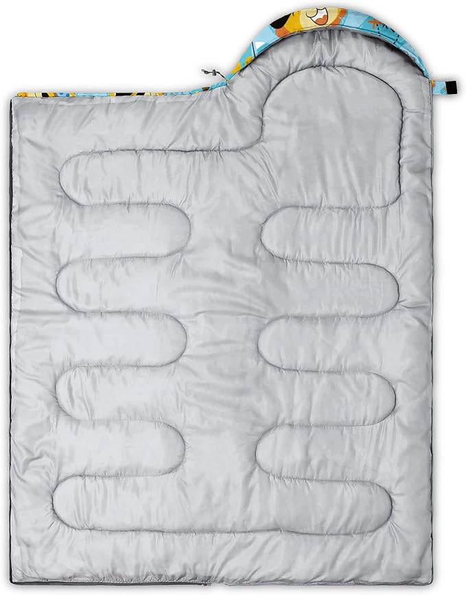 Kids Sleeping Bag for Boys and Girls,Monster Alien Print-Lightweight Warm Portable Outdoor Indoor-Waterproof Cold Weather Resistant Sleeping Bag for Camping Hiking
