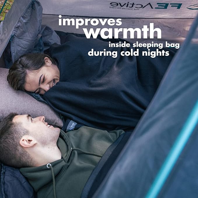 FE Active Sleeping Bag Liner Camping Bed Liner Soft Polyester OR Fleece