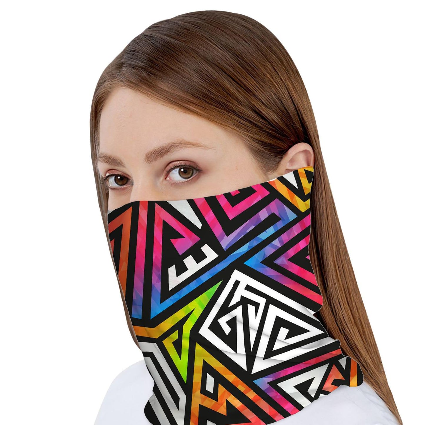 JoUbi Geometric Figure Women's Slouchy Beanie Hat Cute Turban Hats Cancer Headwear Caps Baggy Skull Sleep Scarf