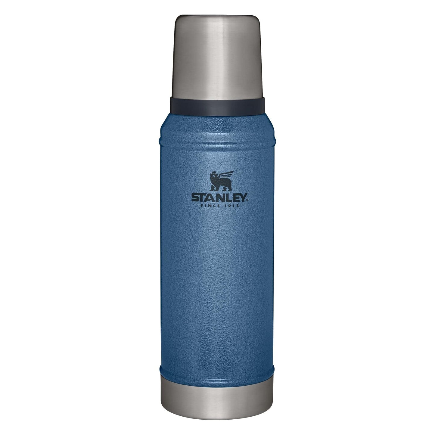 Stanley Classic Vacuum Insulated Wide Mouth Bottle - Hammertone Lake - BPA-Free 18/8 Stainless Steel Thermos for Cold & Hot Beverages - 1.0 QT