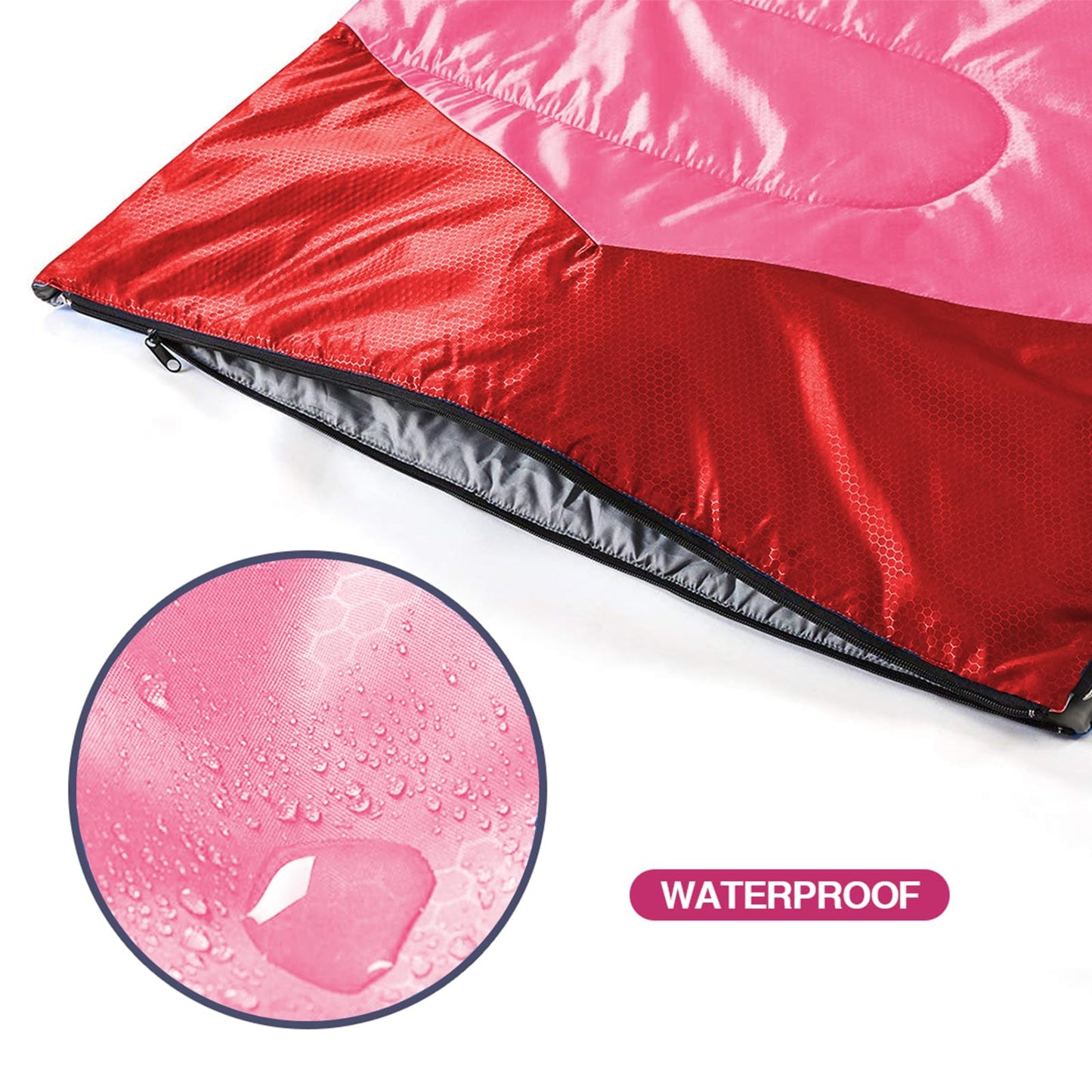 oaskys Camping Sleeping Bag - 3 Season Warm & Cool Weather - Summer Spring Fall Lightweight Waterproof for Adults Kids - Camping Gear Equipment, Traveling, and Outdoors
