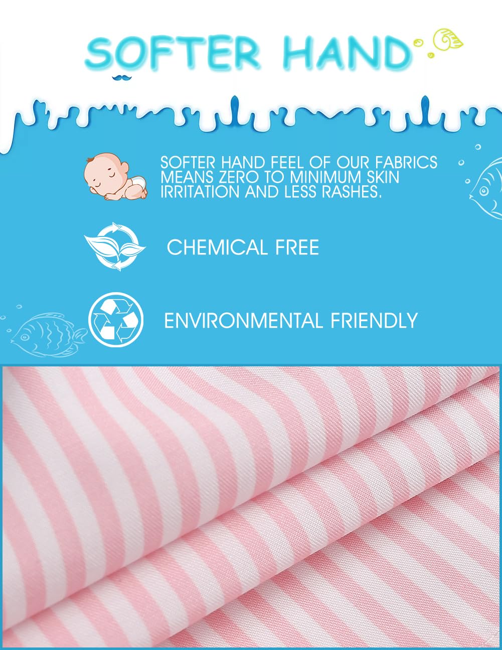 maamgic Boys Swim Trunks Toddler Swim Shorts Little Boys Bathing Suit Swimsuit Toddler Boy Swimwear Pink and White Stripes 2T,Pink and White Stripes,2 T