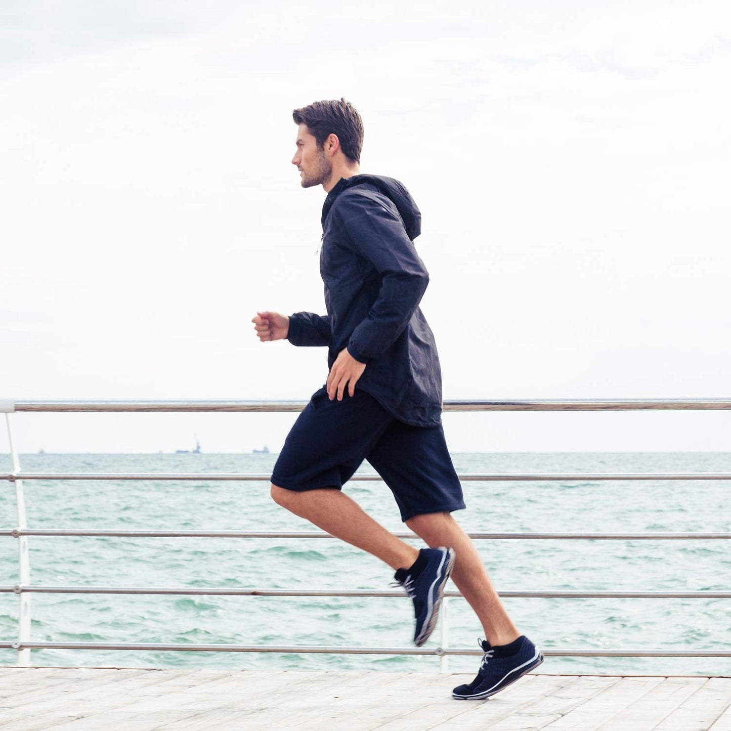 BALENNZ Athletic Shorts for Men with Pockets and Elastic Waistband Quick Dry Activewear Black