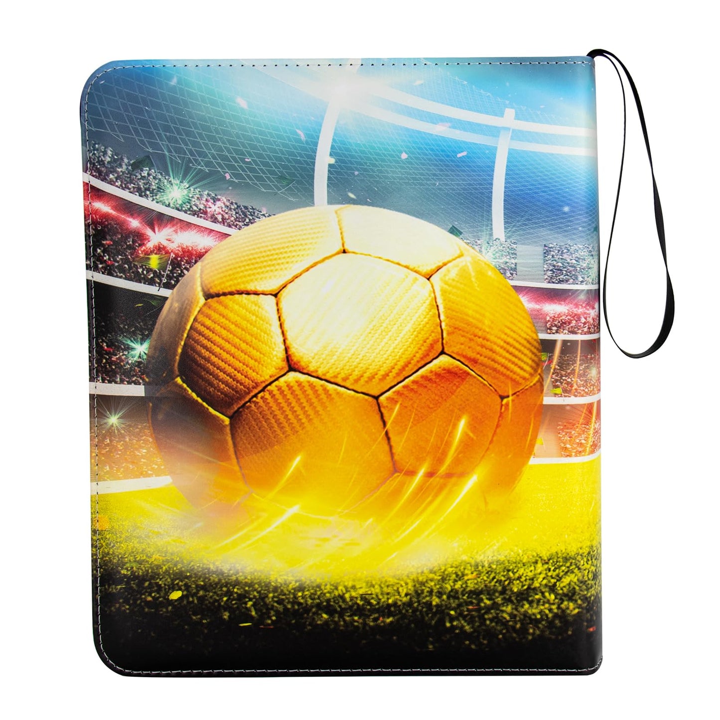 MaoKea Card Binder For Card 4-Pocket Sleeves with 440 Cards Holder,Game Collection Binder Card Holder Of Fit for TCGcard album,game card Yugioh Trading Sports Cards (9 pocket Football 5)