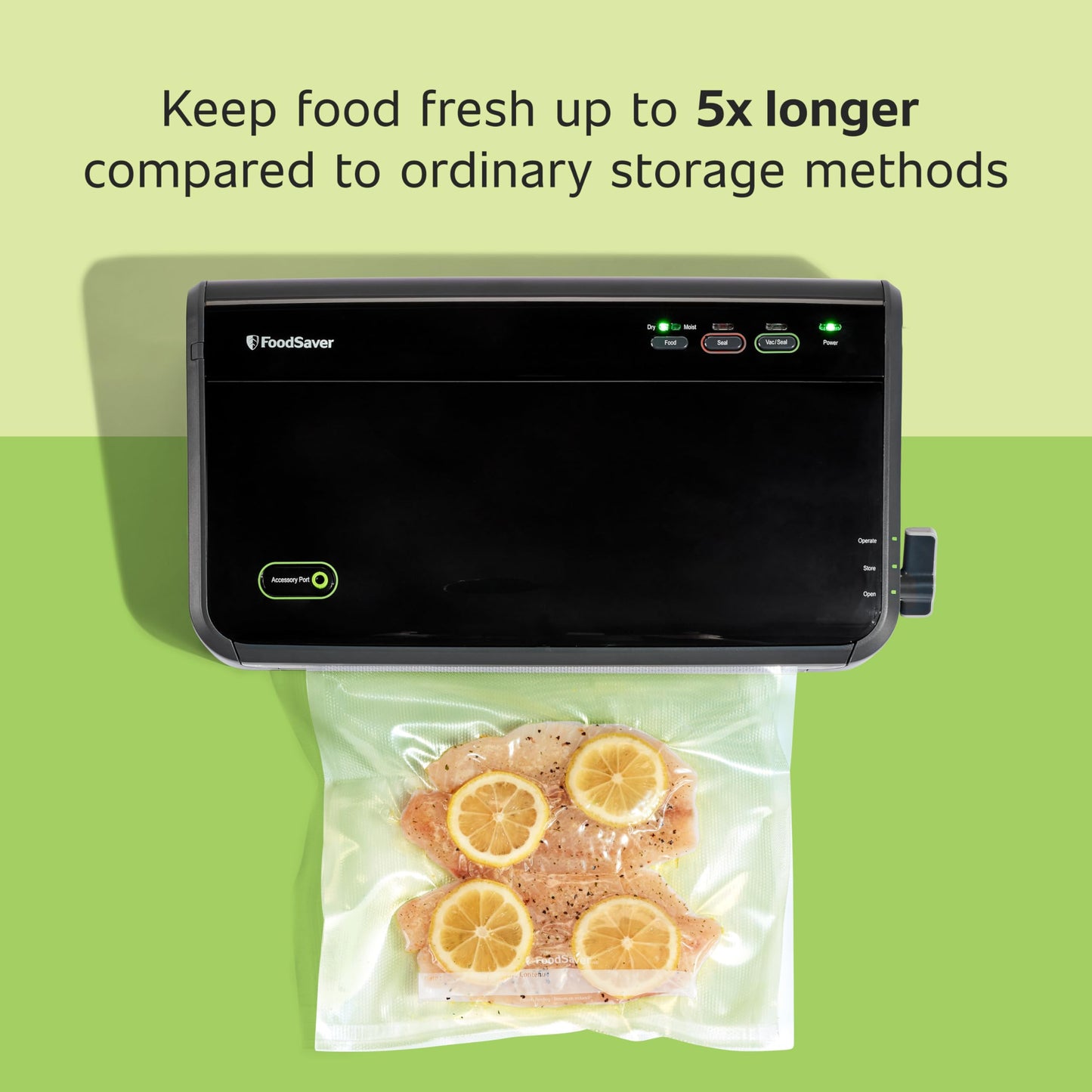 FoodSaver Vacuum Sealer Machine with Automatic Bag Detection, Sealer Bags and Roll, and Handheld Vacuum Sealer for Airtight Food Storage and Sous Vide, Black & Bottle Stoppers, 3 Pack