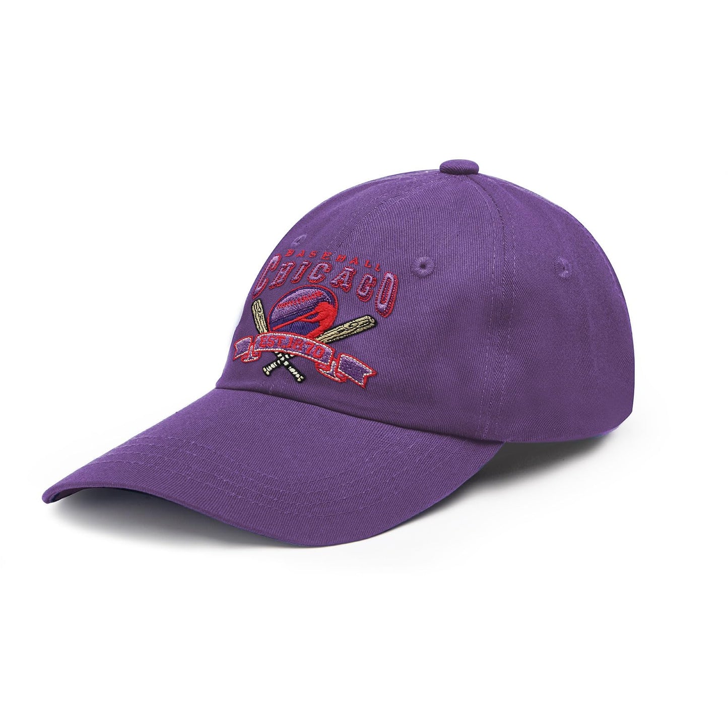 YSNYXWI Baseball Adjustable Cap 3D Embroidered Snapback Chicago Baseball Hats for Men Women Baseball Fans Gifts