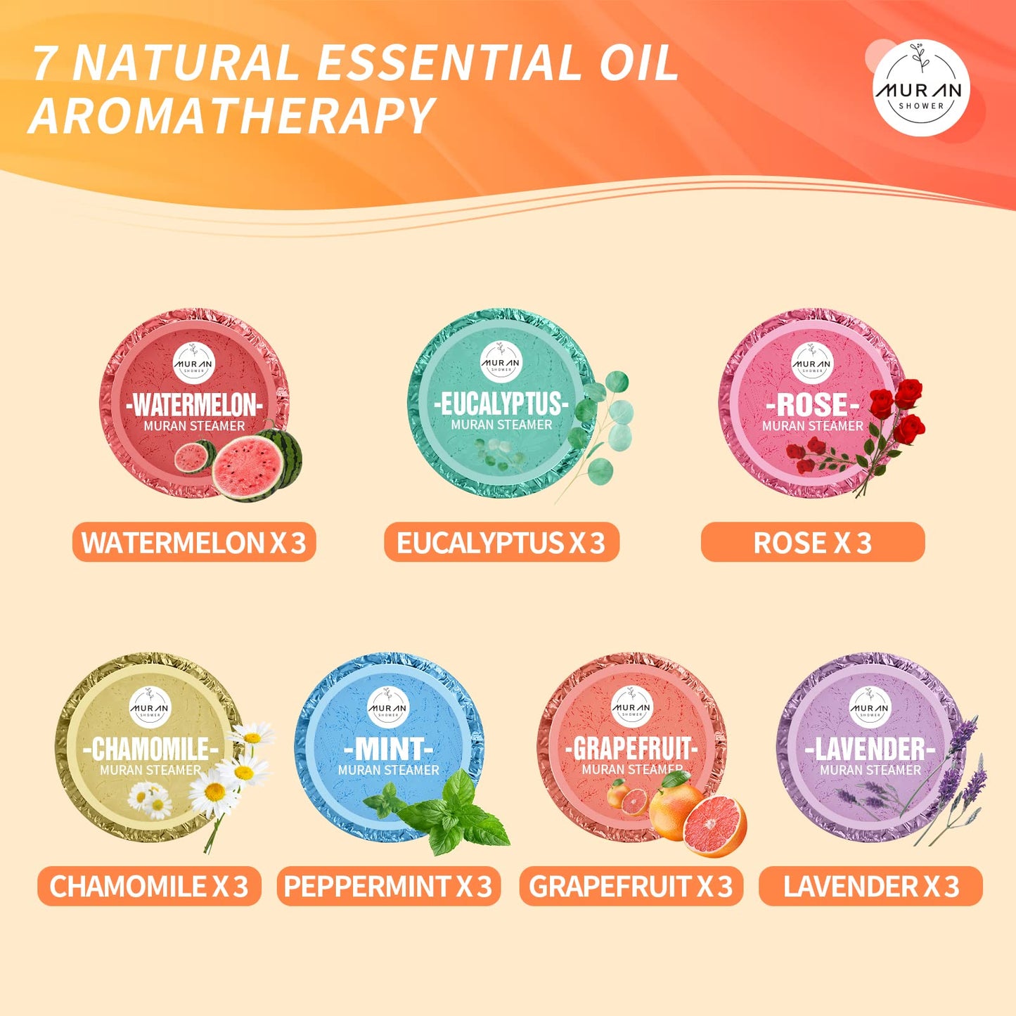 Shower Steamers Aromatherapy 21-Pack Shower Bombs Birthday Day Gifts for Her Him Mom Wife, Eucalyptus Rose Lavender Mint Essential Oil, Bath Bombs Girlfriend Birthday Self Care Gifts for Women,Men