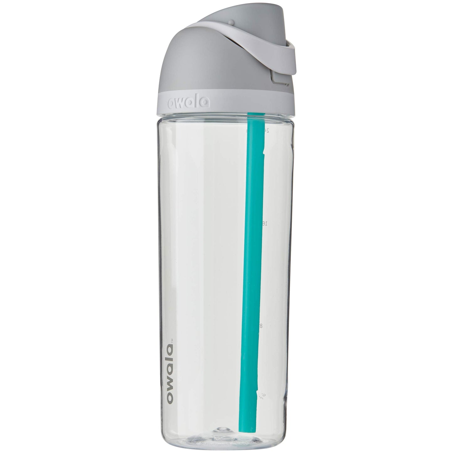 Owala FreeSip Clear Tritan Plastic Water Bottle, 25 Oz, Shy Marshmallow & FreeSip Insulated Stainless Steel Water Bottle with Straw for Sports and Travel, BPA-Free, 24-oz, Shy Marshmallow