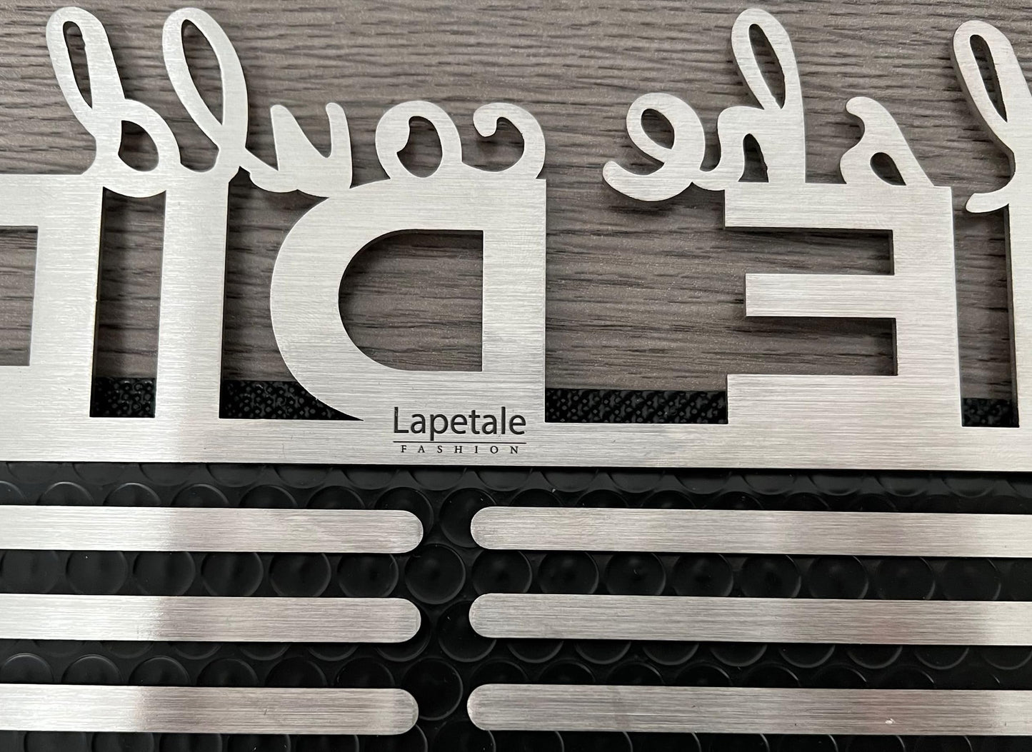 Lapetale Fashion Medal Hanger Holder Display Wall Rack Frame Shelf in 16" Long-Medal Hanger Awards Ribbon Cheer,Gymnastics,Soccer,Softball