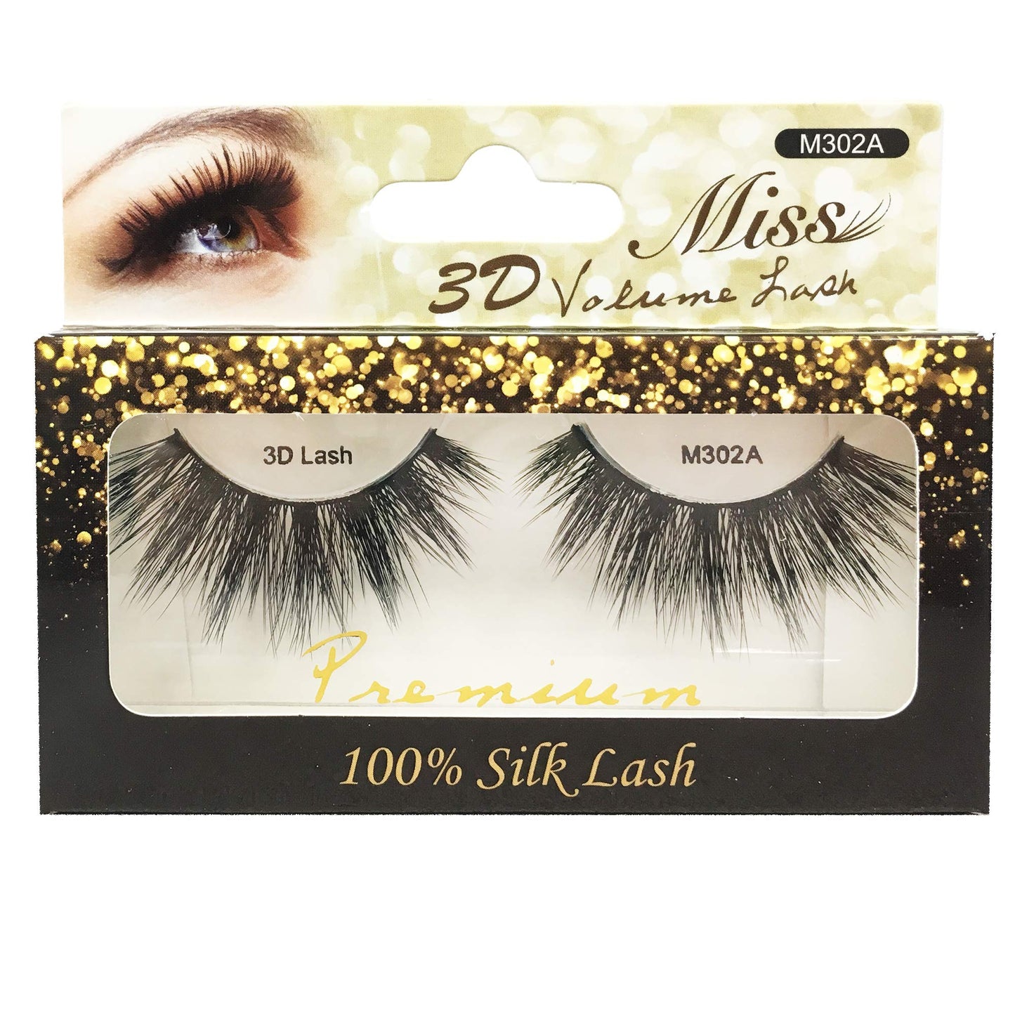 "4 Pairs" Miss 3D Volume Lash Miss Lash M302