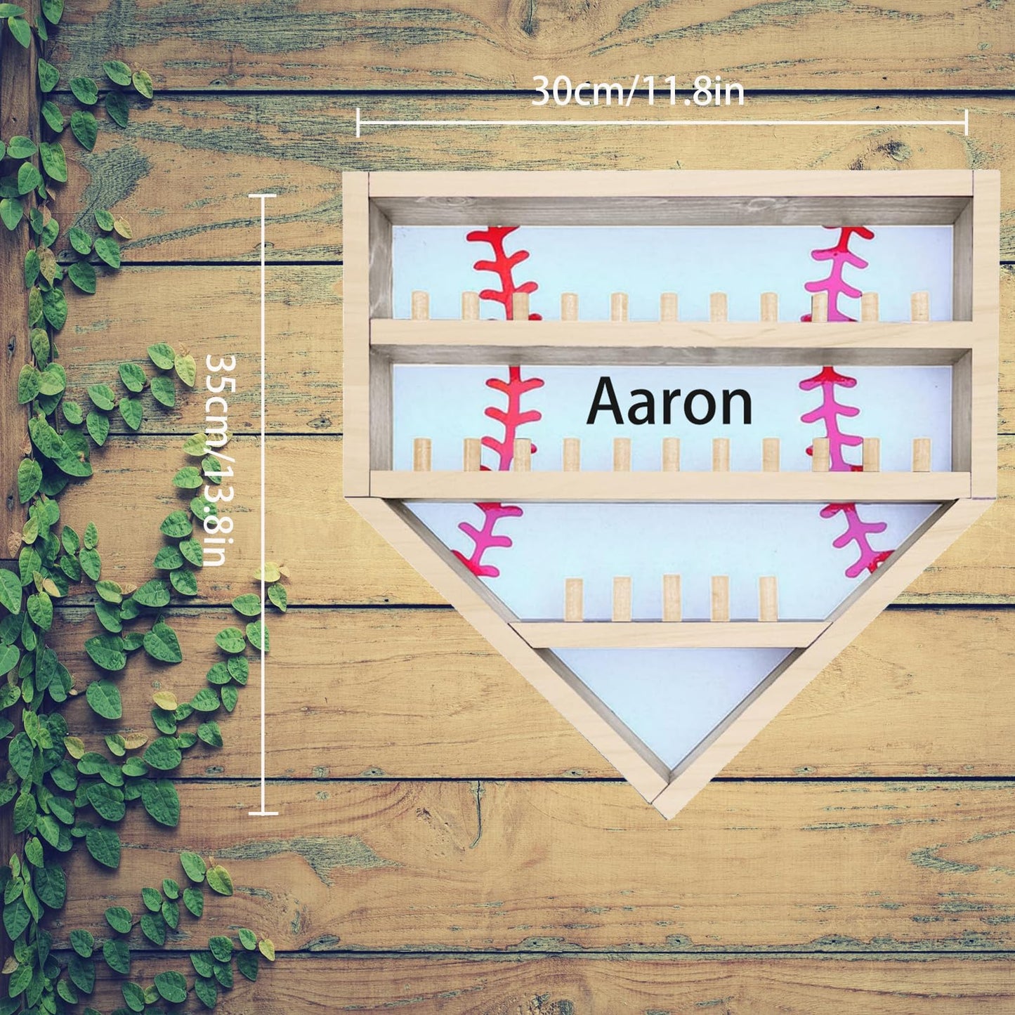 Personalized Baseball Ring Holder, Custom Name Baseball Ring Display Case display, Championship Ring Display Case, Storage Rack for Collecting and Organizing Sports Memorabilia