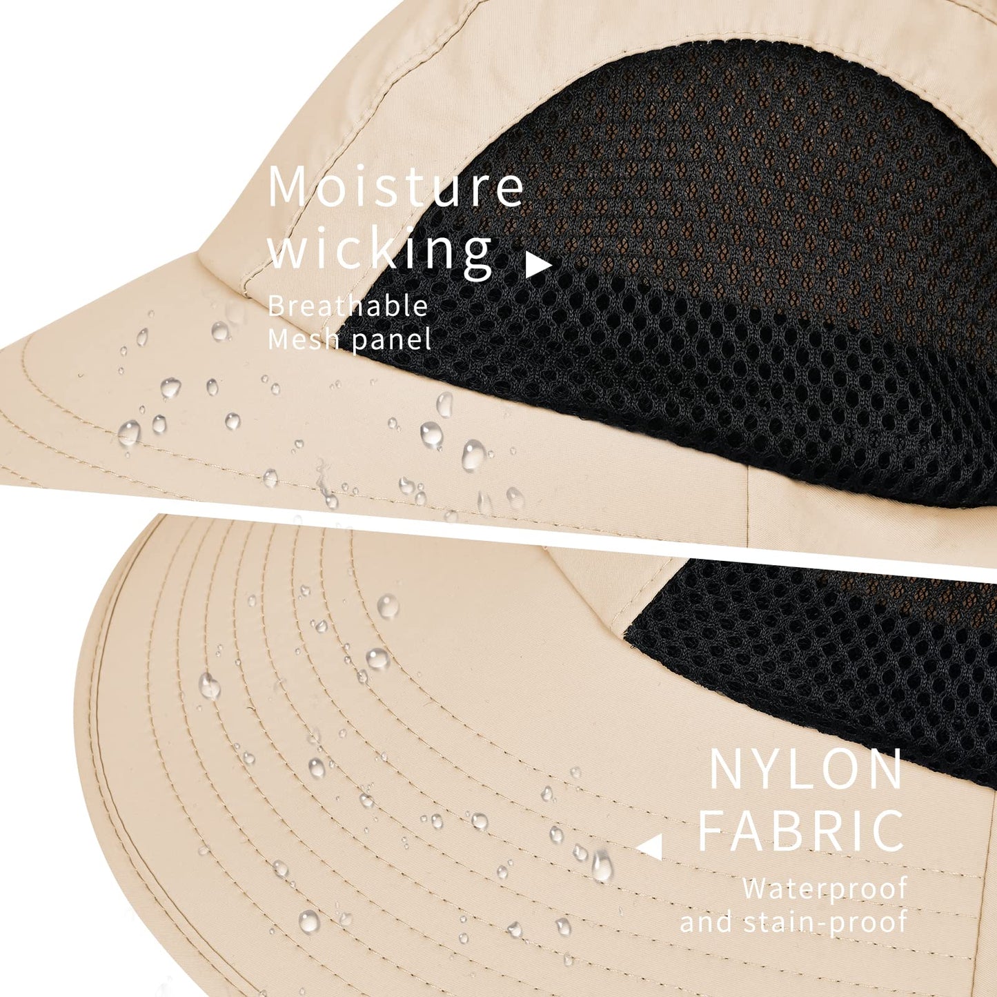 Sun Hat for Men Women with Neck Flap,UPF 50+ UV Protective Hiking Fishing Hats,Wide Brim Sun Hat for Women&Men …