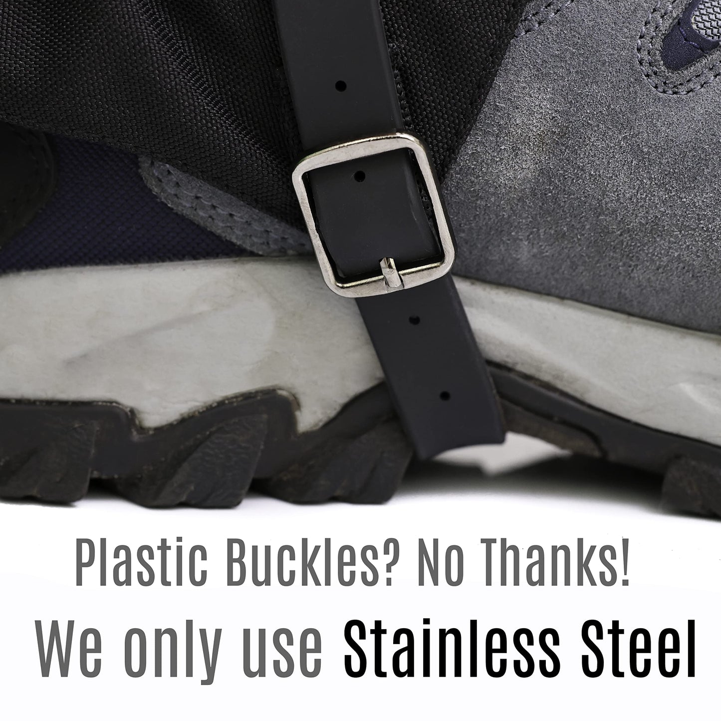 Pike Trail Waterproof Adjustable Leg Gaiters: for Hiking in Mud, Sand, and Snow - Hunting, Mountain Climbing, or Snowshoeing