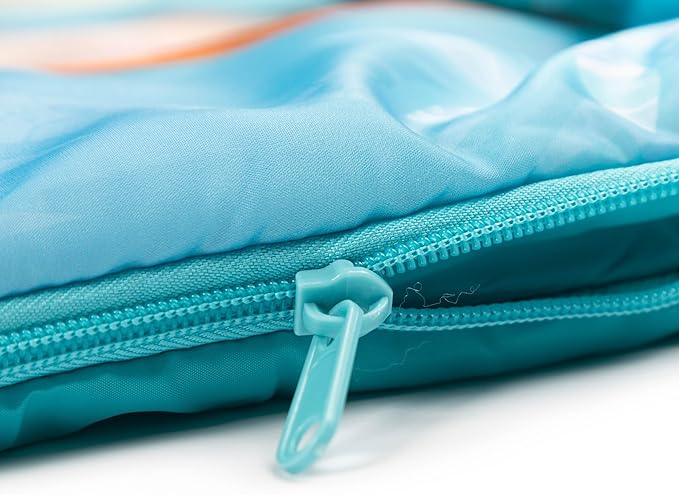 Jay Franco Disney Frozen Sparkle Slumber Sack - Cozy & Warm Kids Lightweight Slumber Bag/Sleeping Bag - Featuring Anna and Elsa (Official Disney Product)