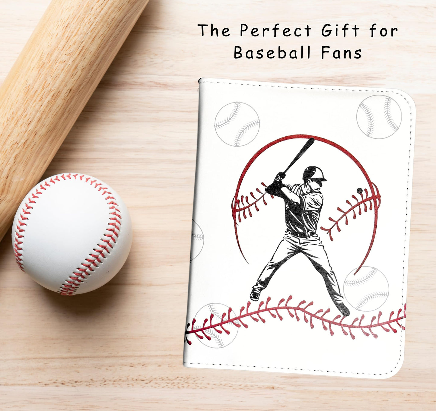 Baseball Card Binder 50 Sleeves 400 Card Holder. Sports Trading Cards Binder Album. 3 Ring Binder Card Holder. Compatible with Topps Cards. (White)