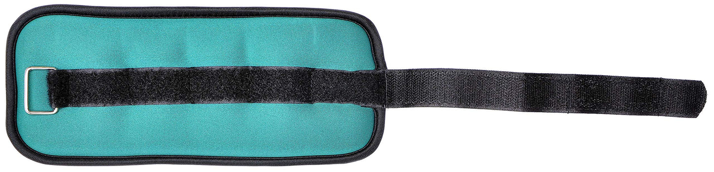 Signature Fitness Fully Adjustable Ankle Wrist Arm Leg Weights, 1.5 lbs each (3-lb pair), Green