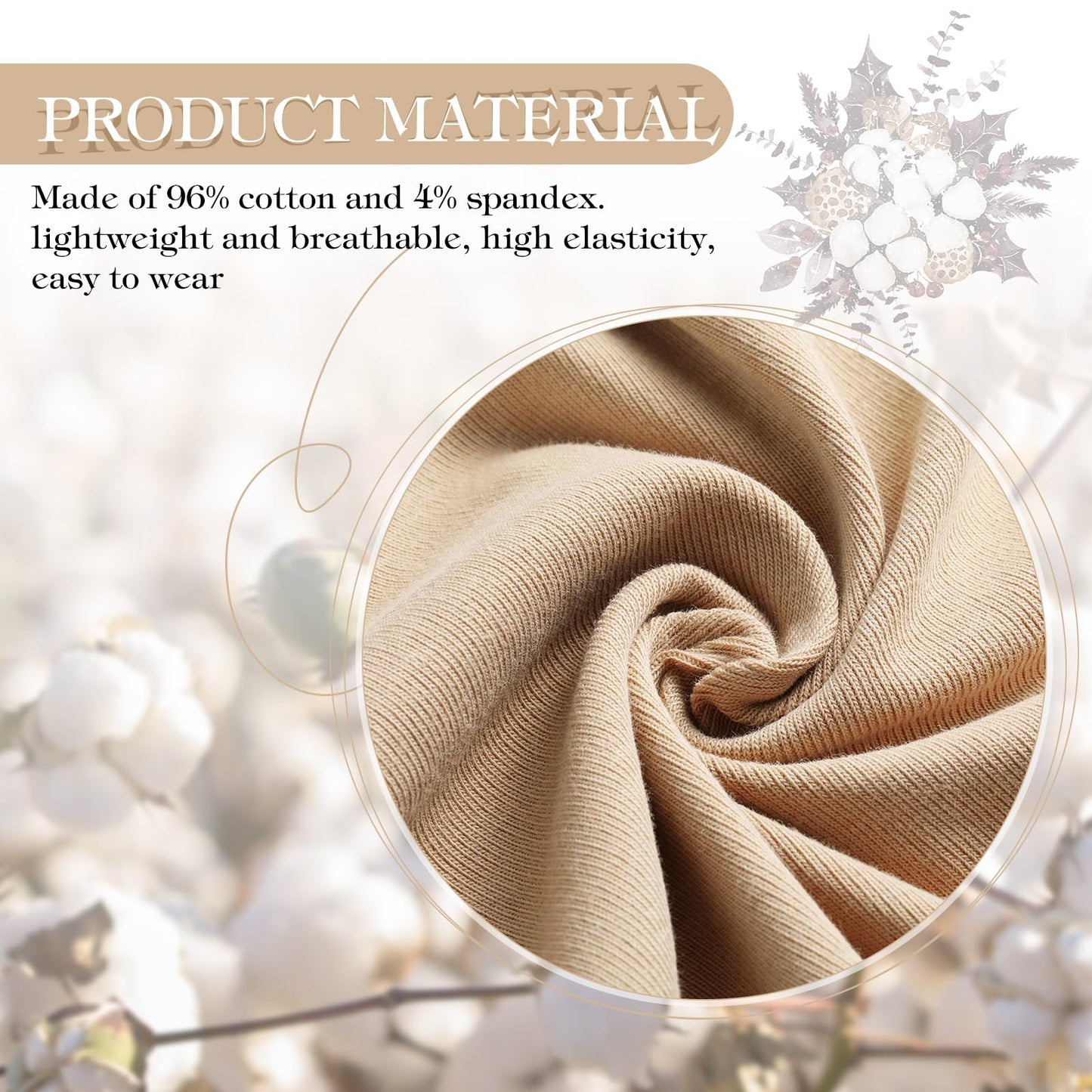JenPen 4 Pcs Cotton Beanie Turban Headwear for Women Soft Cancer Chemo Head Scarf Hats Elastic Covers Wraps for Women's Hair (Elegant Colors,Flower)