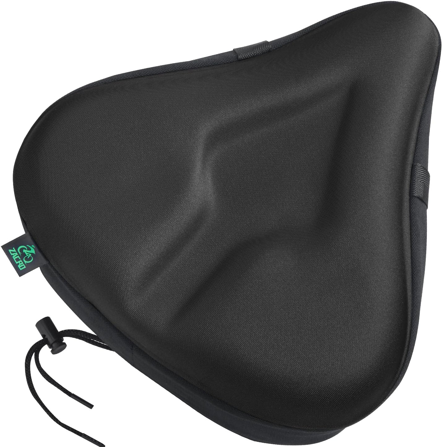 Zacro Bike Seat Cushion - Padded Gel Bike Seat Cover, Compatible with Peloton, Adjustable for Men & Womens Comfort on Stationary Exercise, Mountain and Road Bicycle Seats
